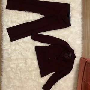 Talbots Plum Pantsuit - 6P